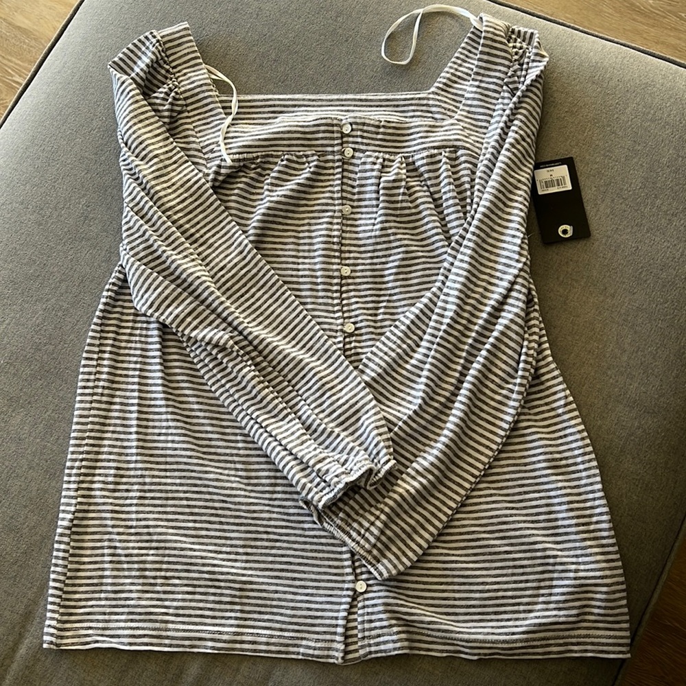 Lucky Brand long sleeve button top